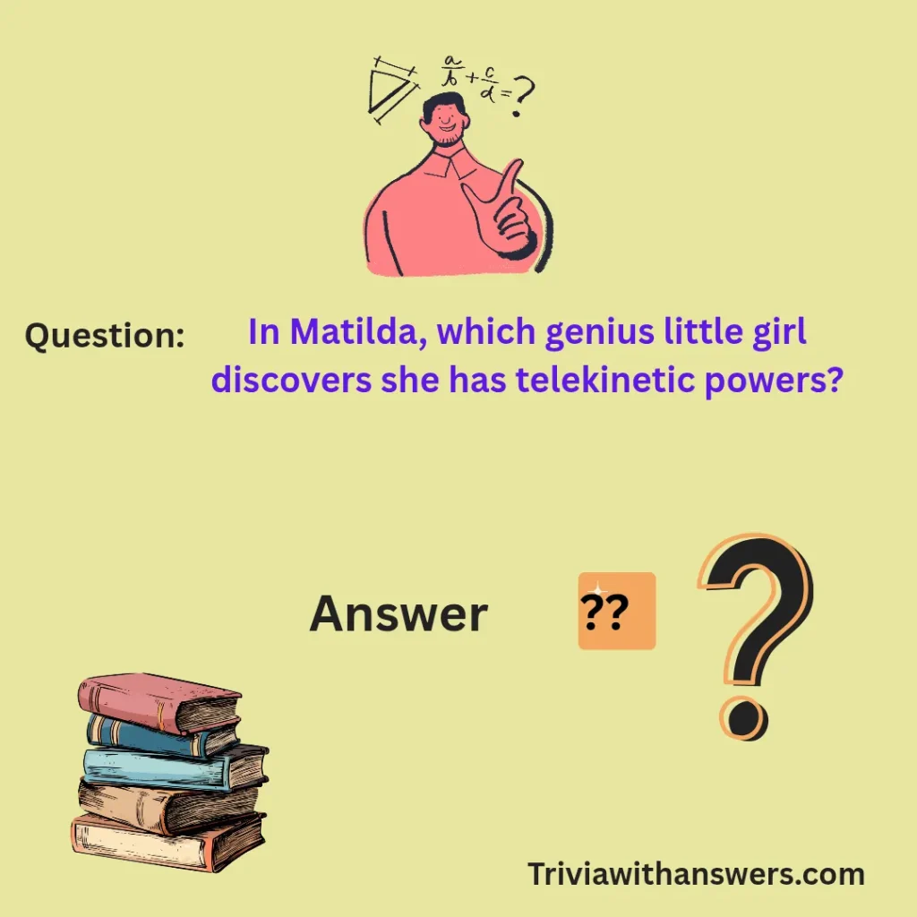 "Book Trivia Questions and Answers"