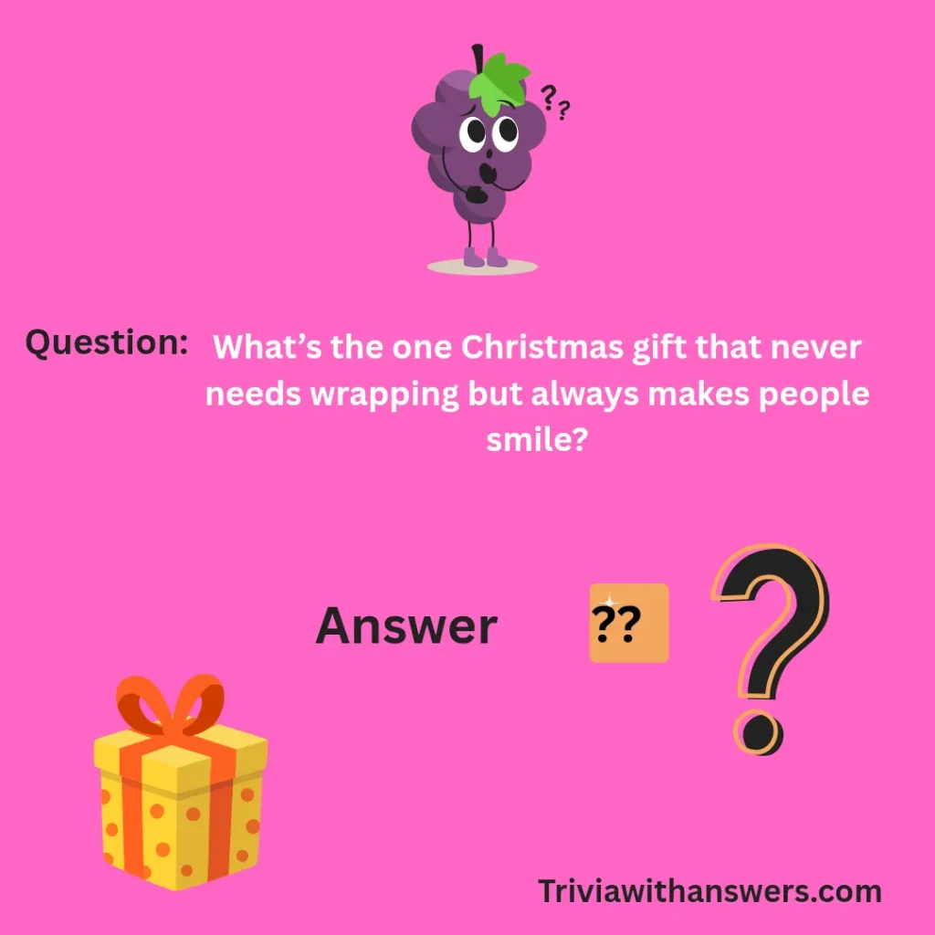 "Gift Trivia Questions and Answers"