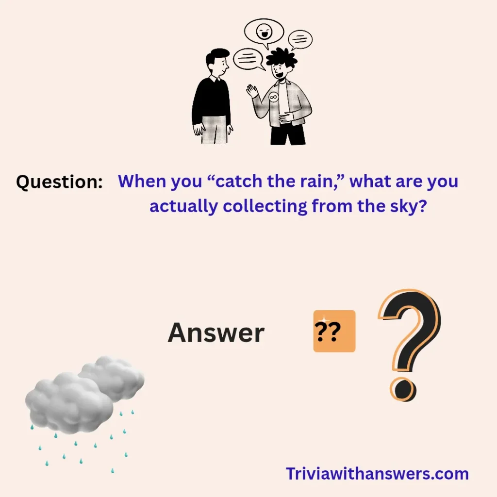 "Rain Trivia Questions and Answers"