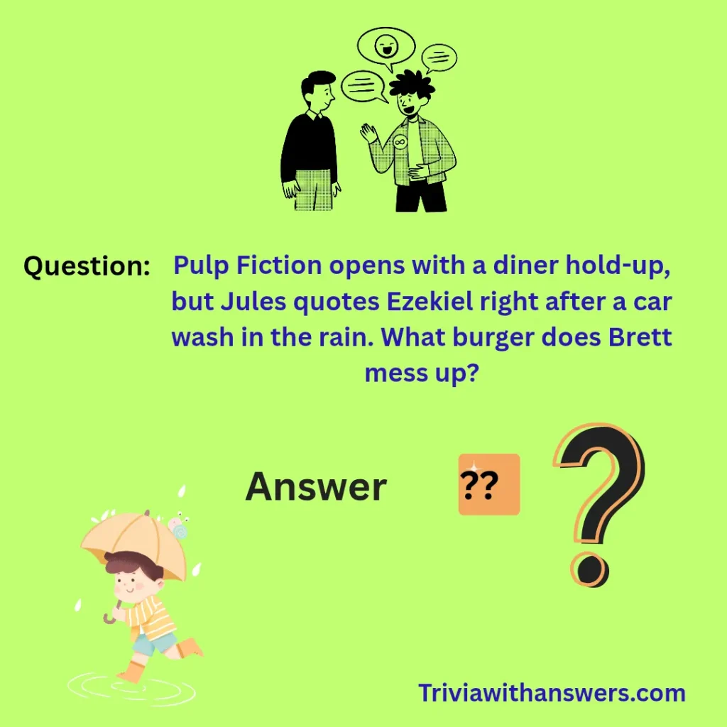 "Rain Trivia Questions and Answers"