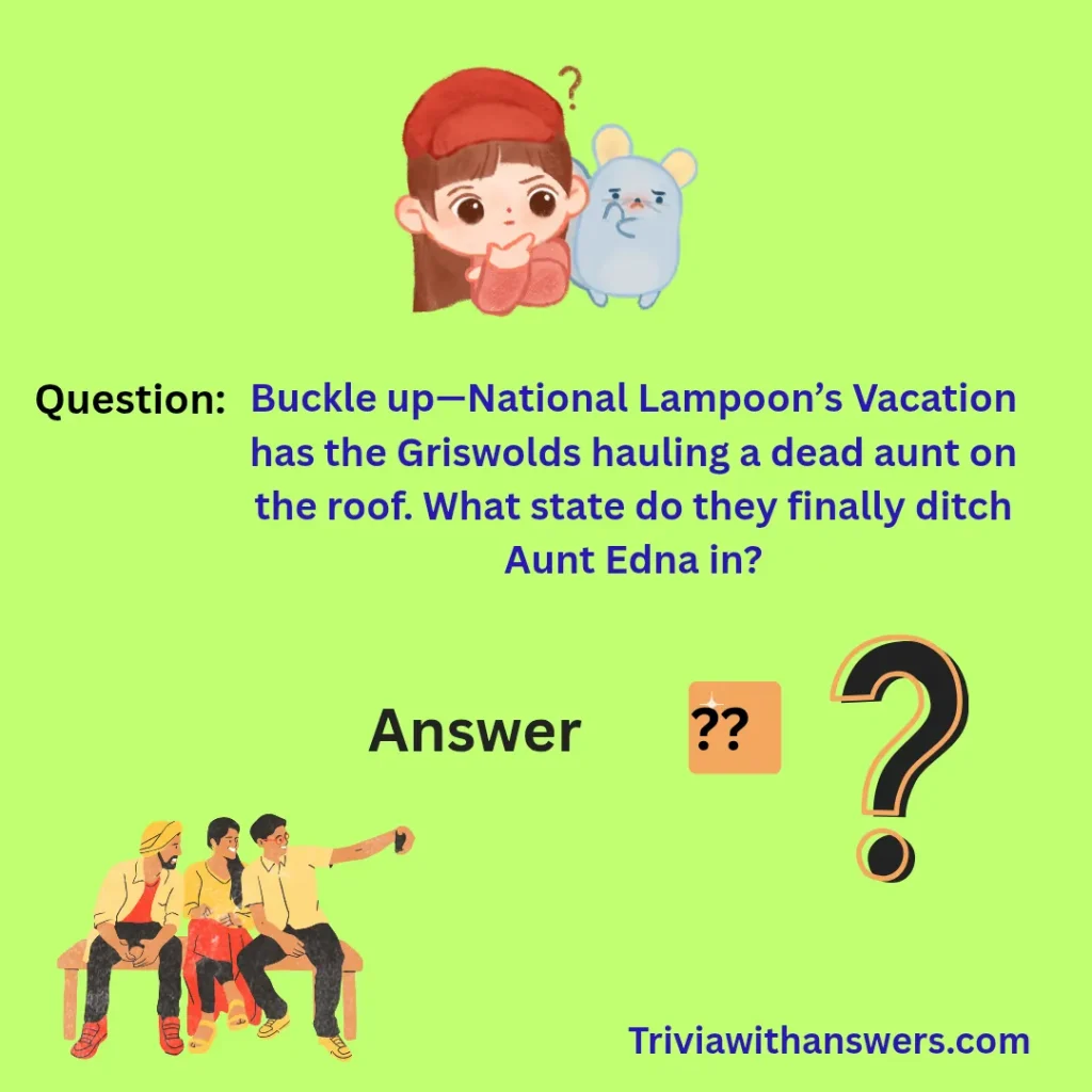 "Road Trip Trivia Questions and Answers"