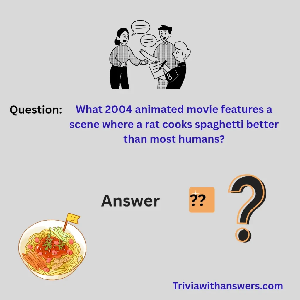 "Spaghetti Trivia Questions and Answers"
