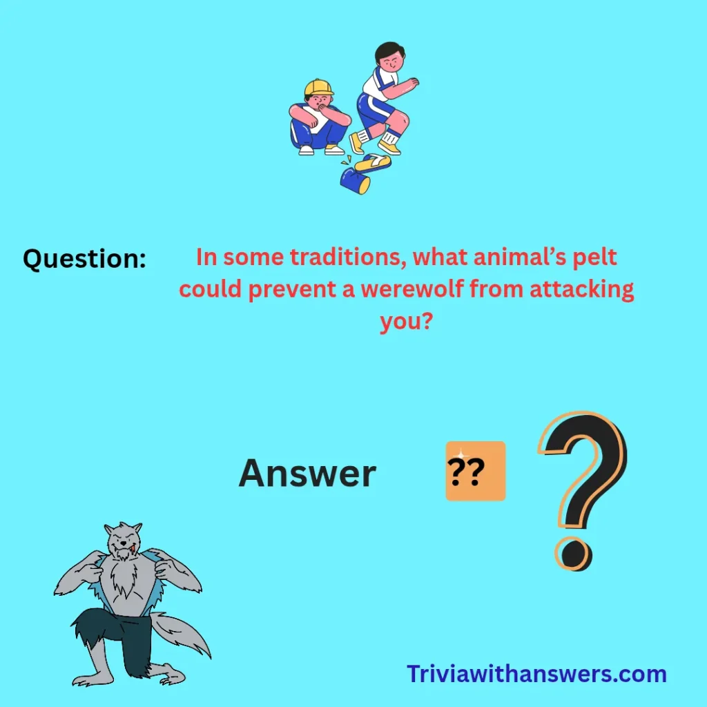 "Werewolf Trivia Questions and Answers"