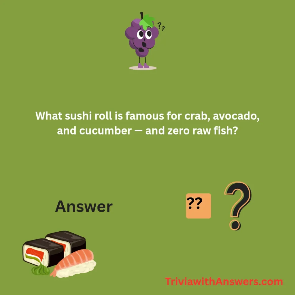 "Sushi Trivia Question And Answers"