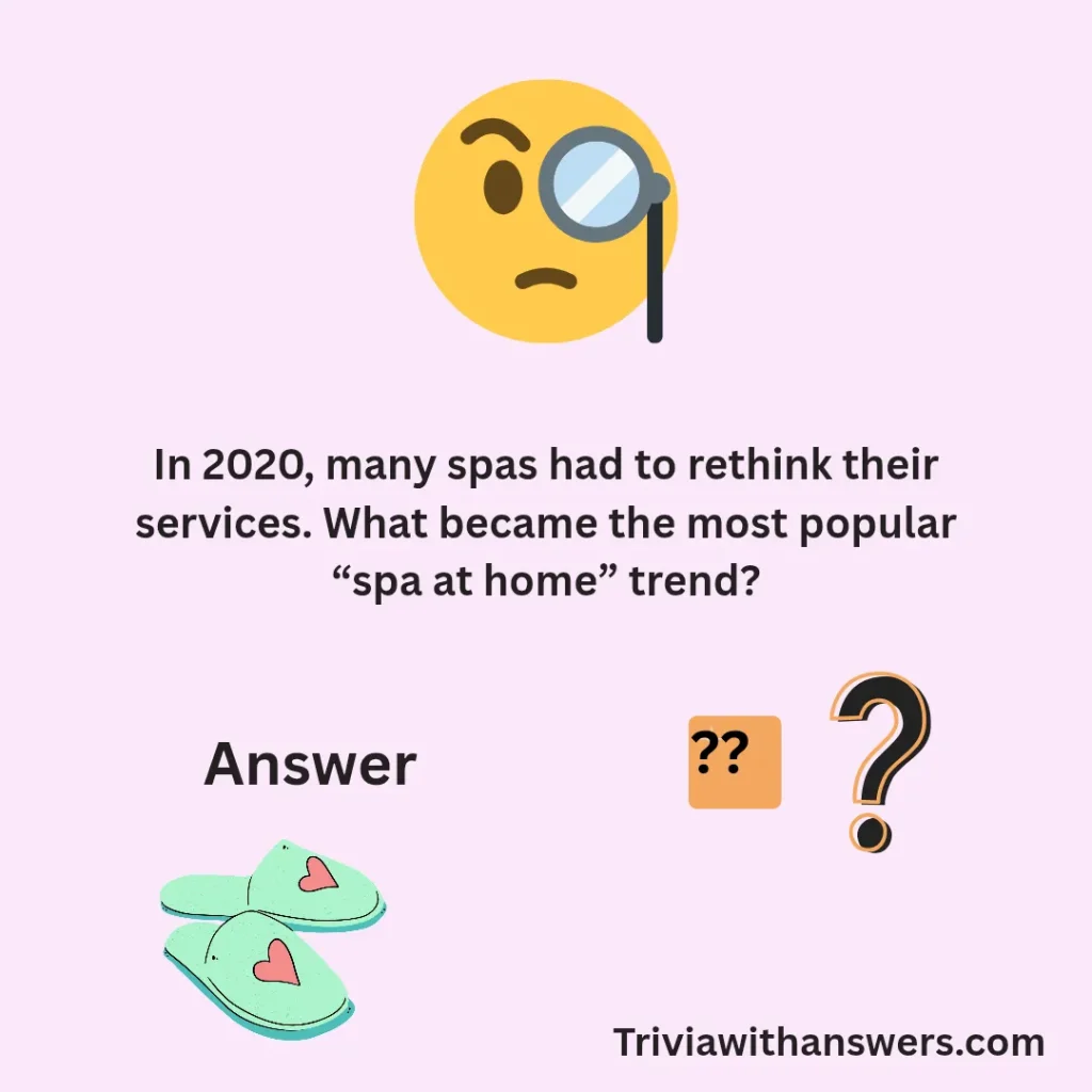 "Spa Trivia Questions and Answers 2025"