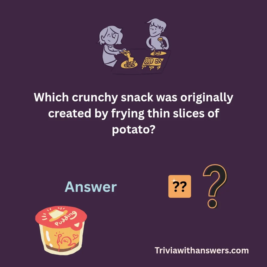 Snack Trivia Questions and Answers for Adults