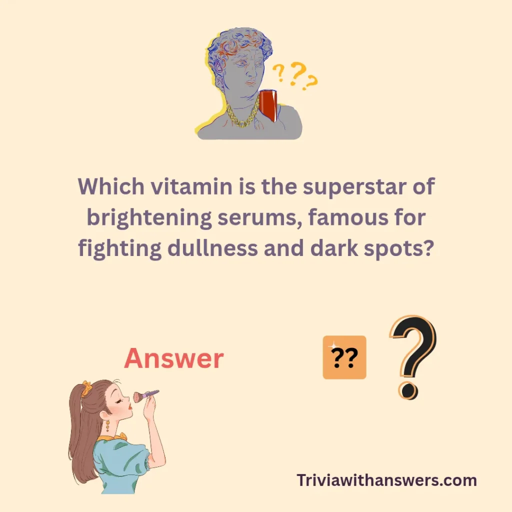 Skincare Trivia Questions and Answers for Adults