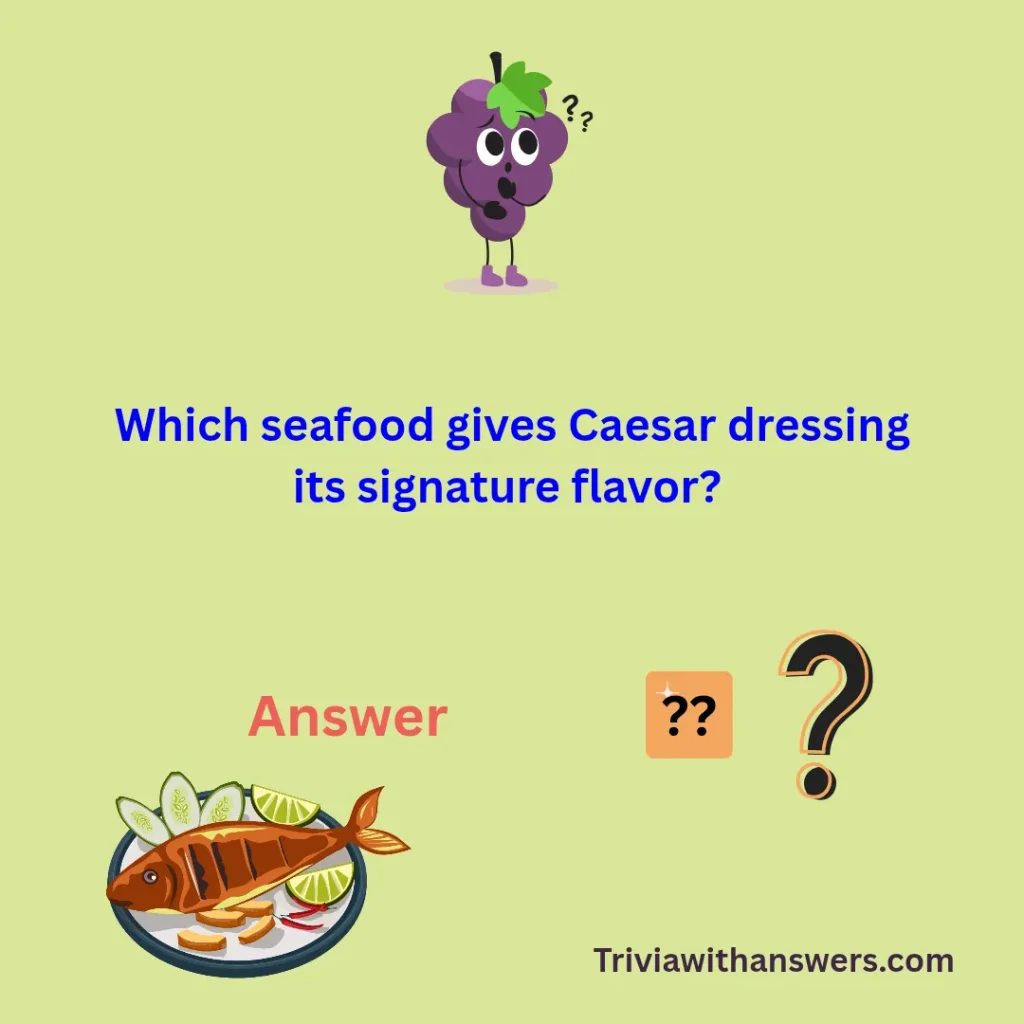"Seafood Trivia Questions and Answers Multiple Choice "