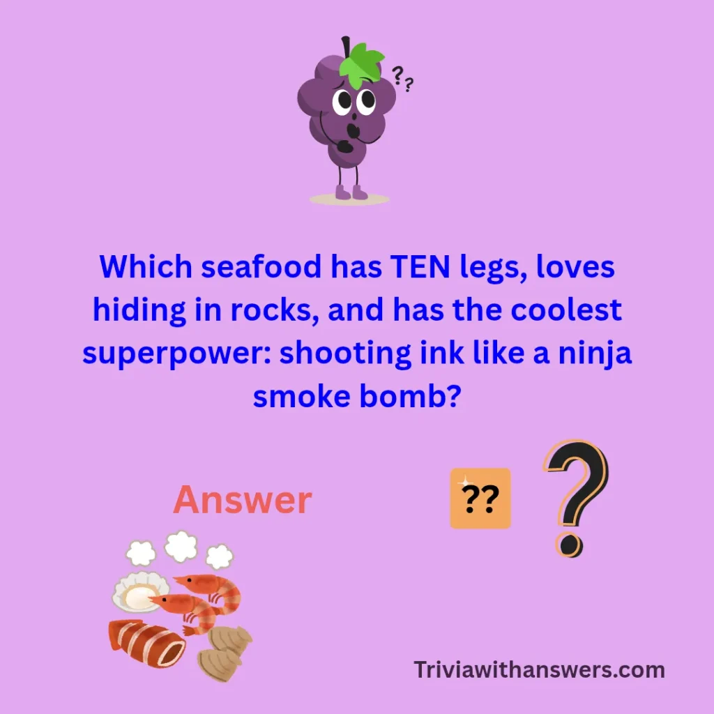 "Seafood Trivia Questions and Answers for Kids "