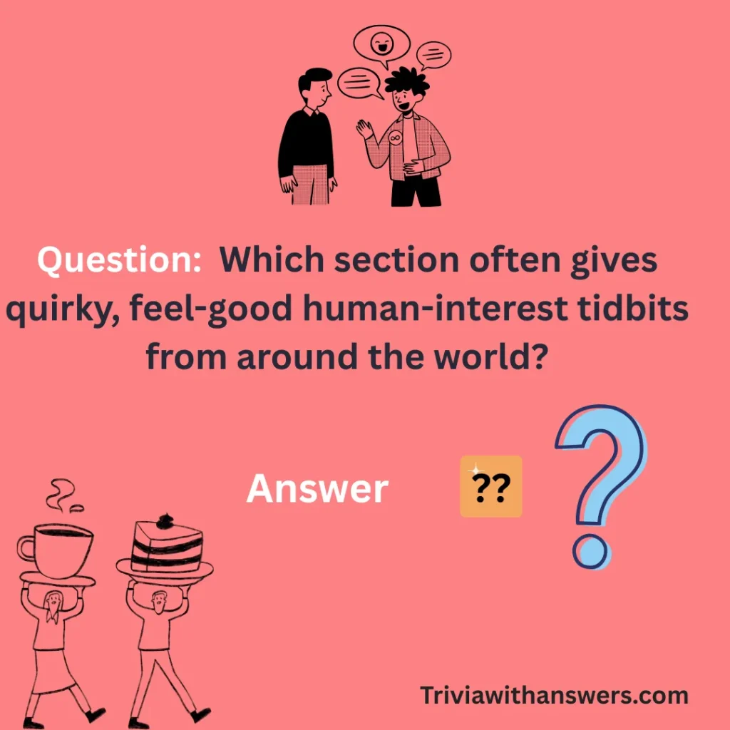 "Coffee News Trivia Questions and Answers"