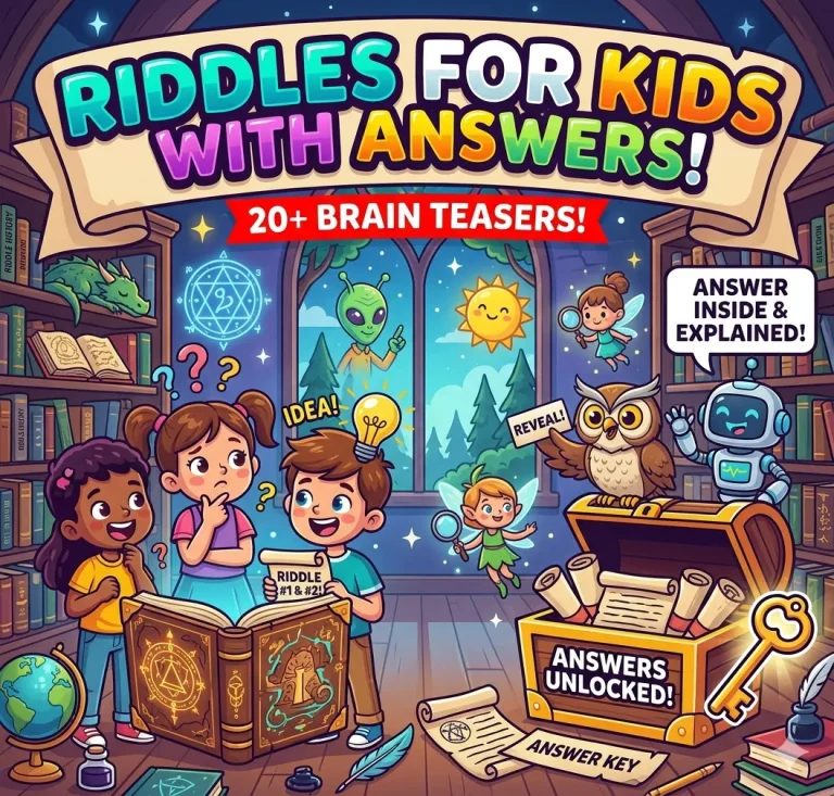 "Riddles for Kids With Answers "