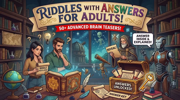 "Riddles with Answers for Adults"