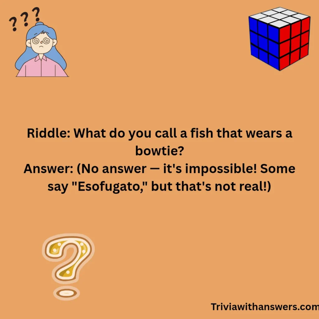 "Impossible Riddles With No Answers"