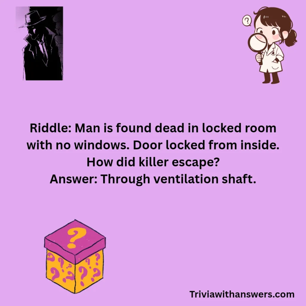 "Hard Murder Mystery Riddles"