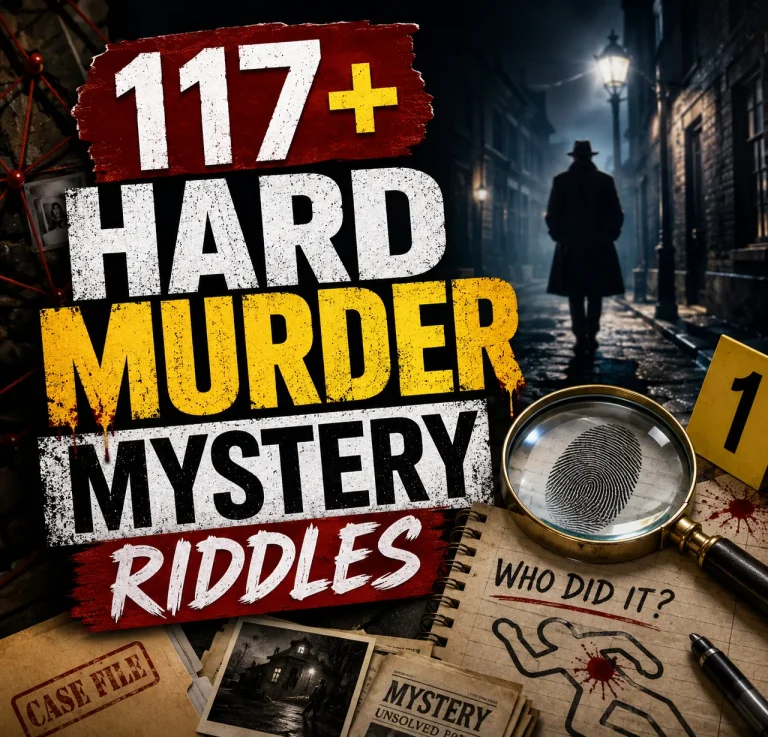 "Hard Murder Mystery Riddles"