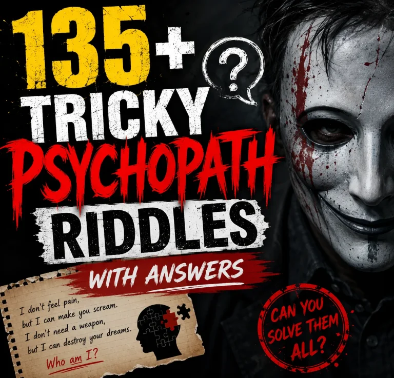 "Psychopath Riddles With Answers"
