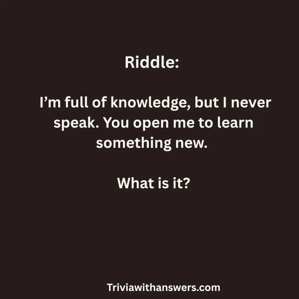 "Riddle Me This Riddles and Answers for Students"