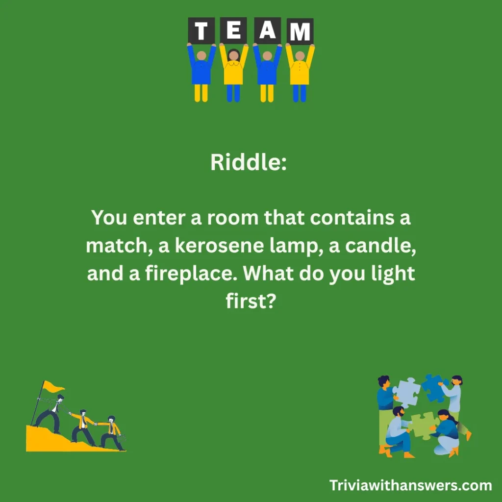 'Tricky Team Building Riddles With Answers"